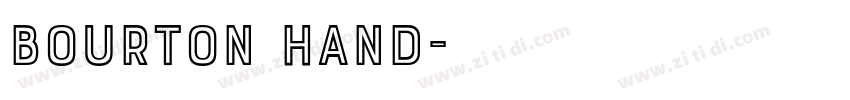 Bourton Hand字体转换